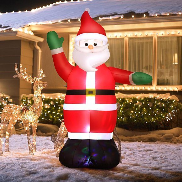 Inflatable Christmas Yard Decoration (LED, 6–8 ft)