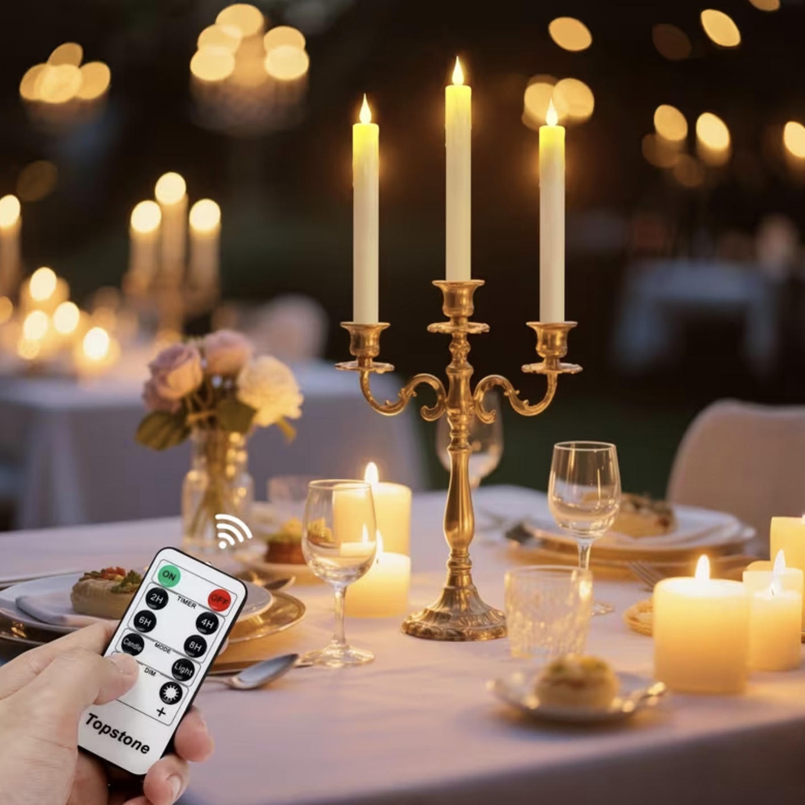 LED Window Taper Candles 6-Pack