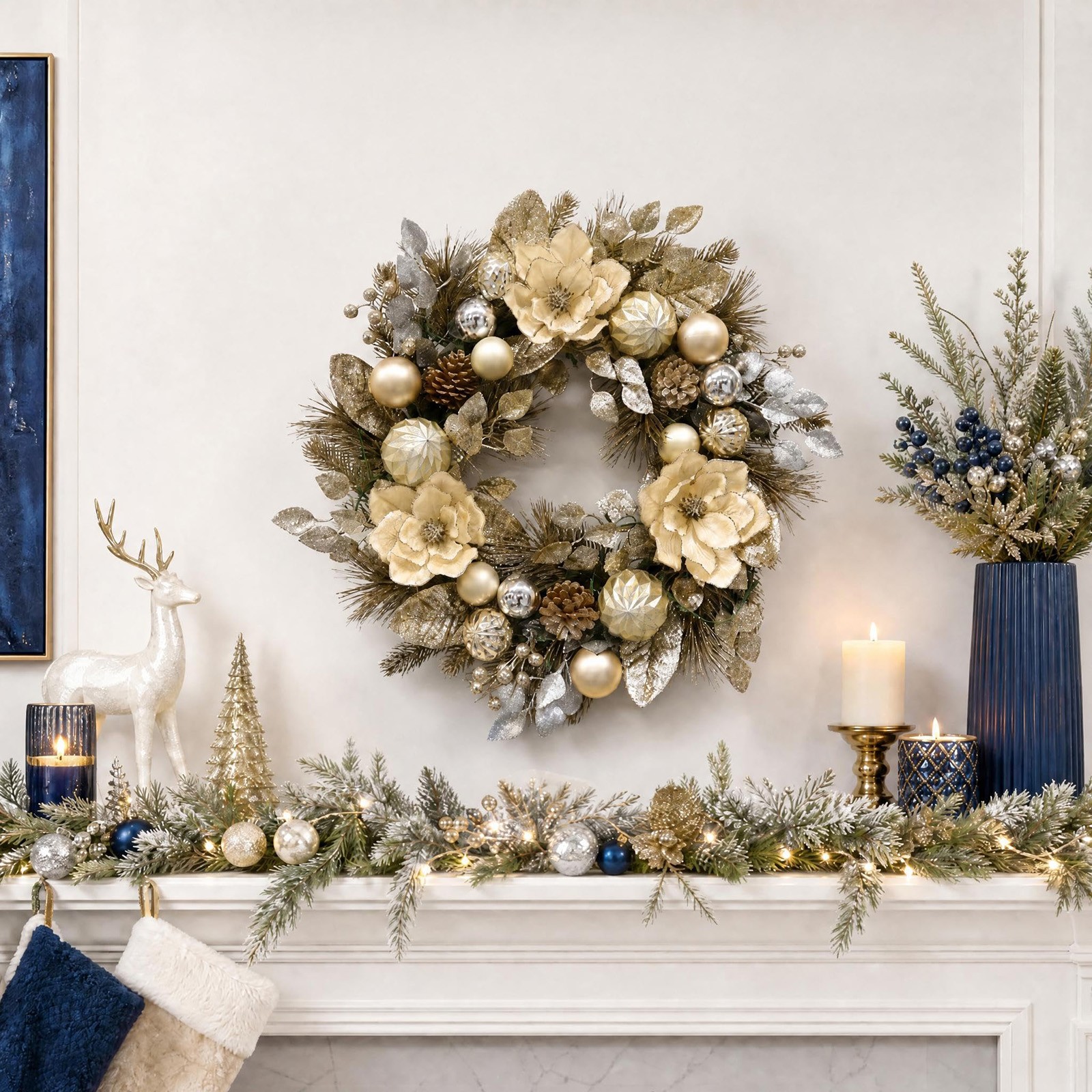 Pre-Lit Wreath 24"