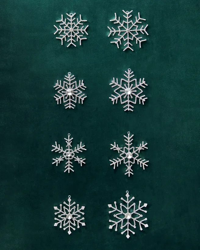 Snowflake Ornaments — Set of 12