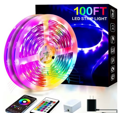 RGB LED Strip Lights — App-Controlled Color Changing Light Strip for Bedroom & Room Decor